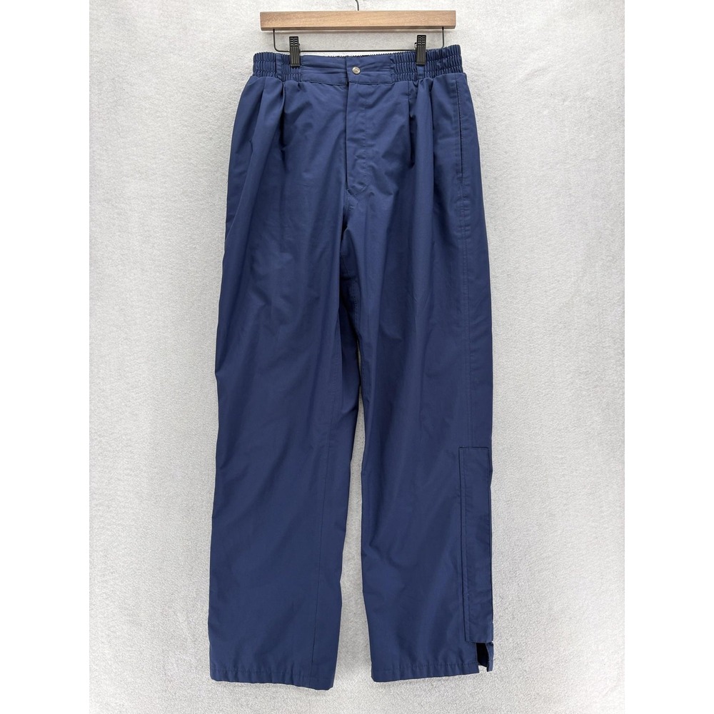 Vintage Tourney GORE-TEX Rain Pants Mens Medium Blue Waterproof Golf Hiking Camp